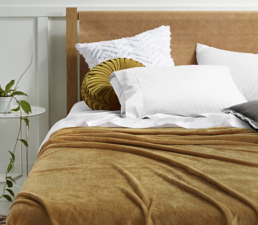 Accessorize Super Soft Blanket - Gold Harmony