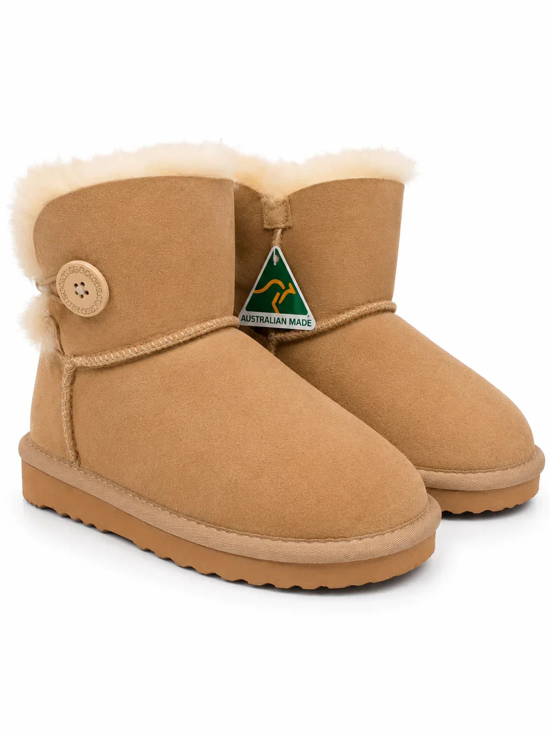 Australian Leather Ugg 1Button Sheepskin - Natural - AU6