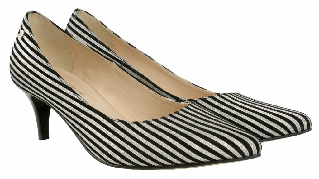 Bosccolo Womens High Heels - Silver/Black