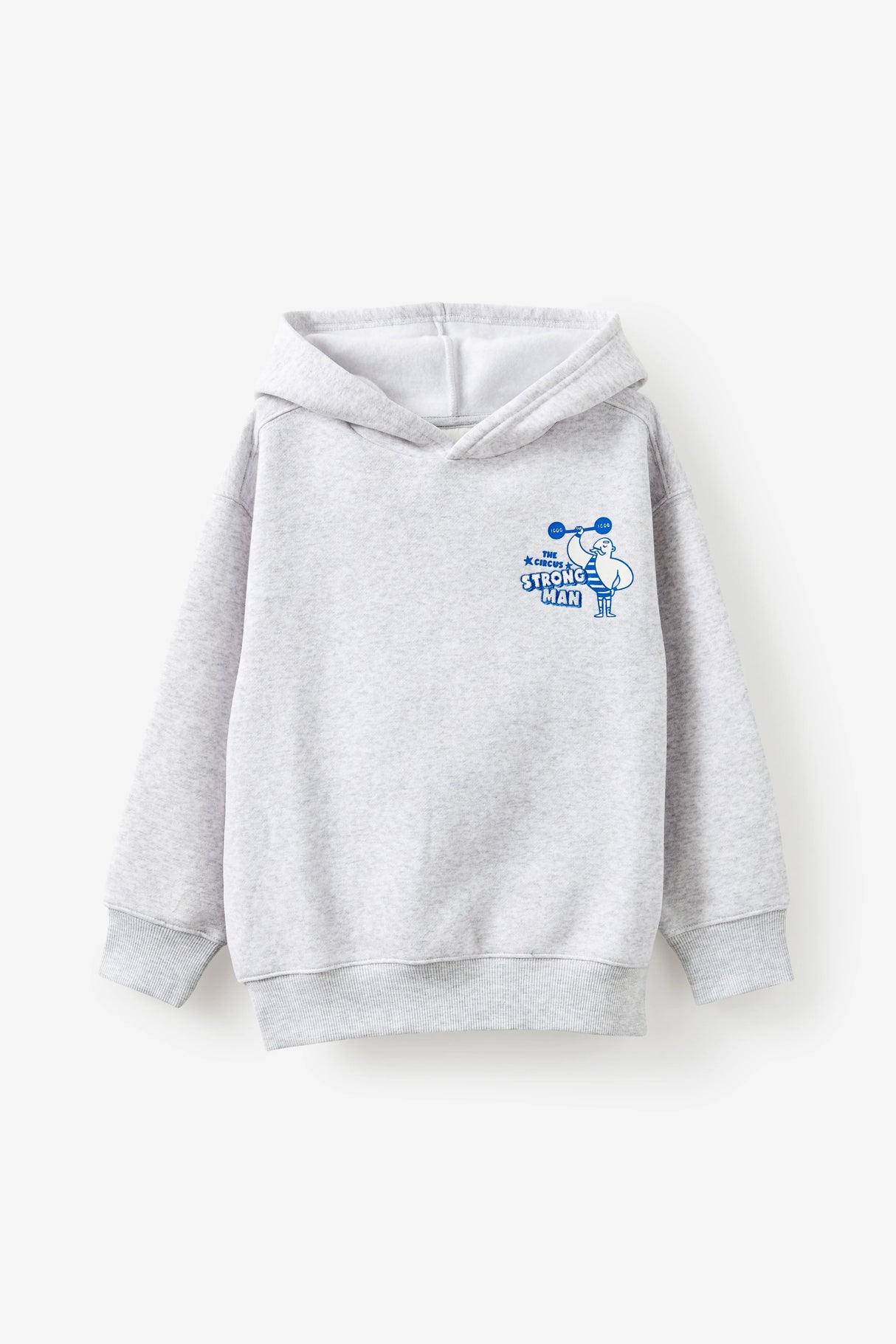 Cotton On Kids Boys Sammy Oversize Hoodie - Grey Marle/Strong Man