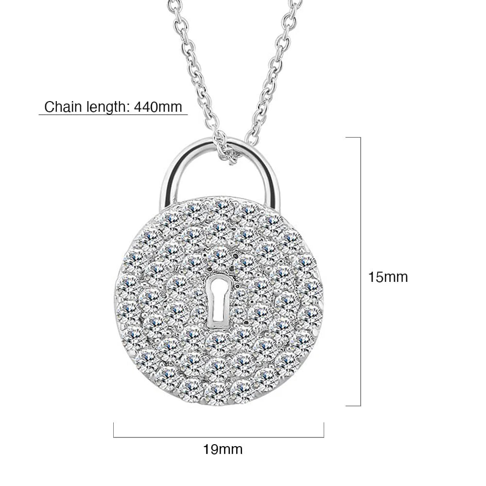 Krystal Couture Fancy Padlock Necklace