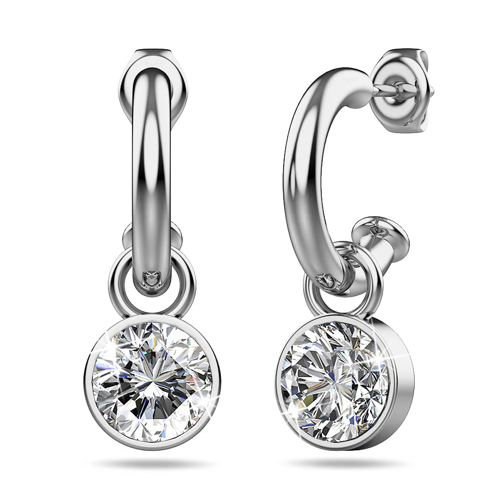 Krystal Couture Colette Earrings Embellished with Swarovski Crystals