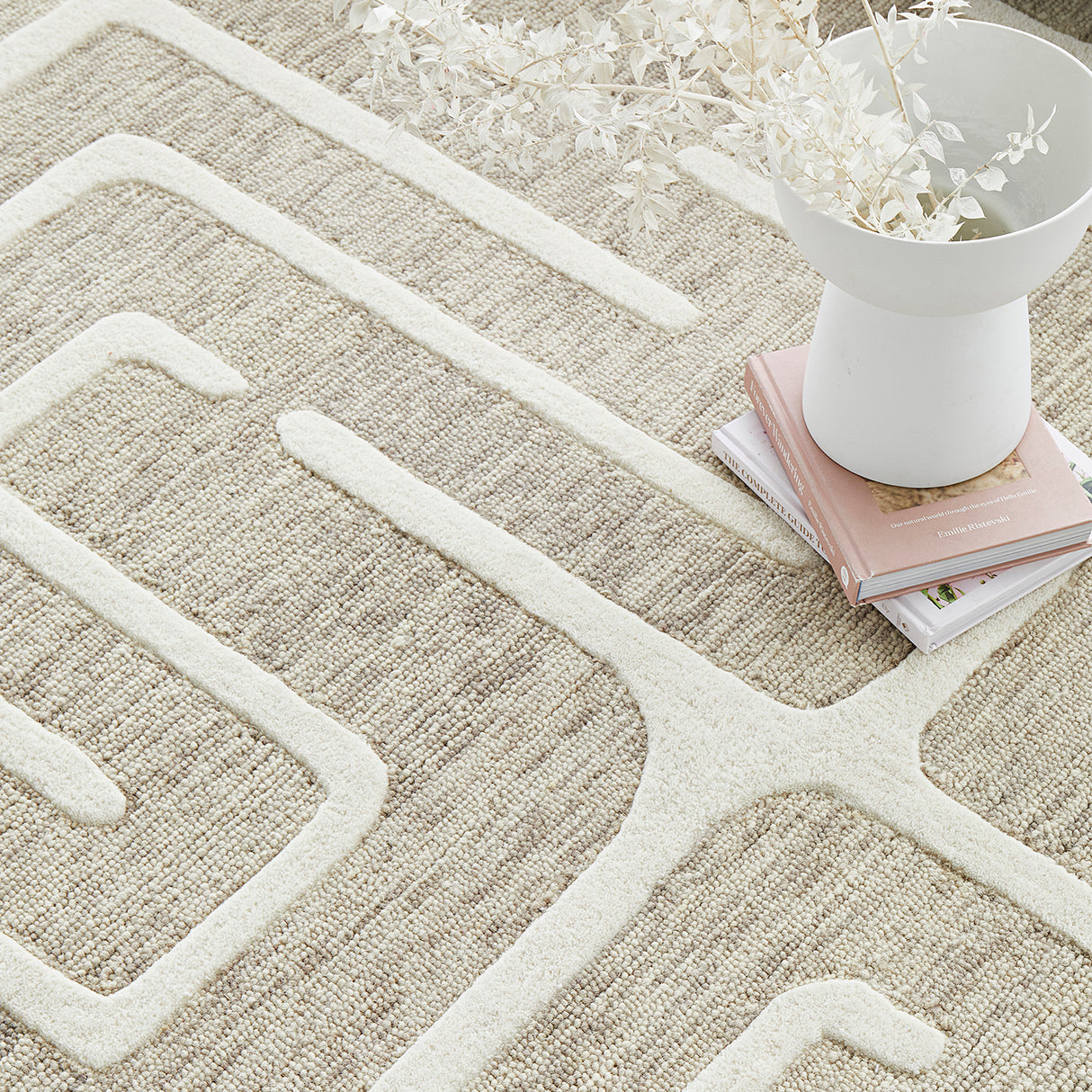 Summit Maze Linen Rug