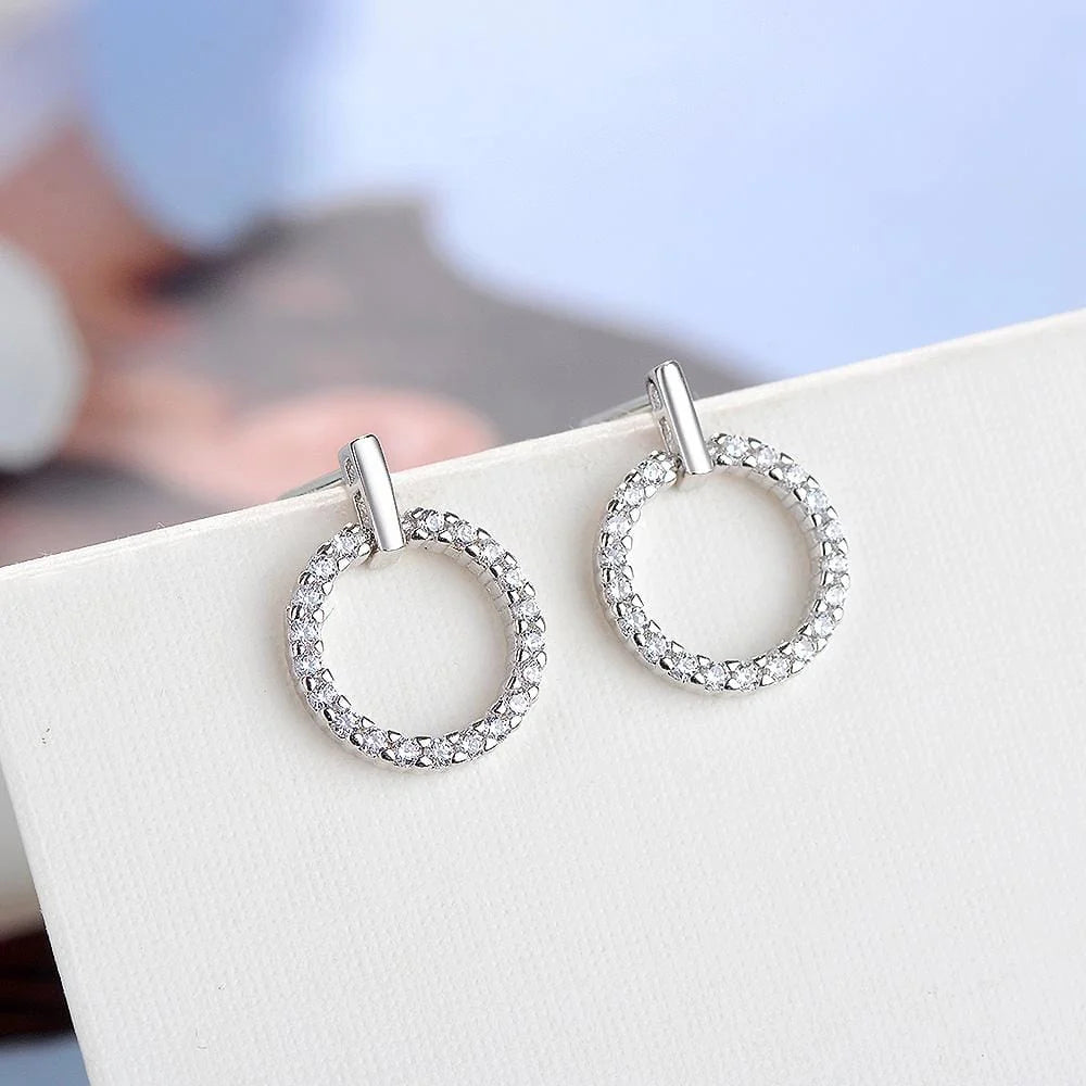 Lucky White Zirconia Earrings