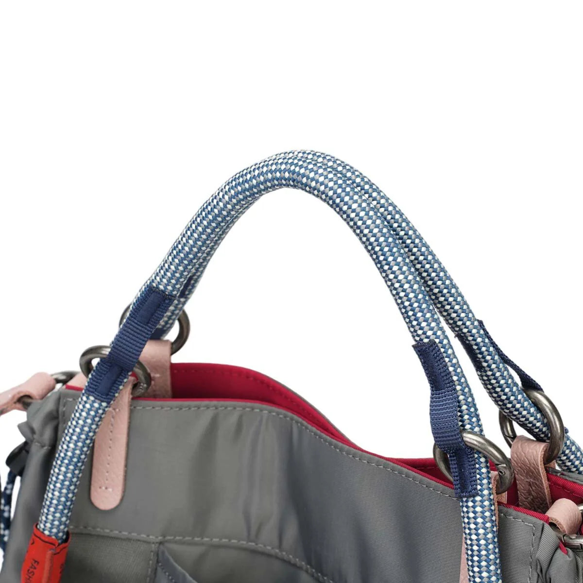 BAMEI Reversible Dual-Color Ballistic Nylon Bucket Bag - Charcoal