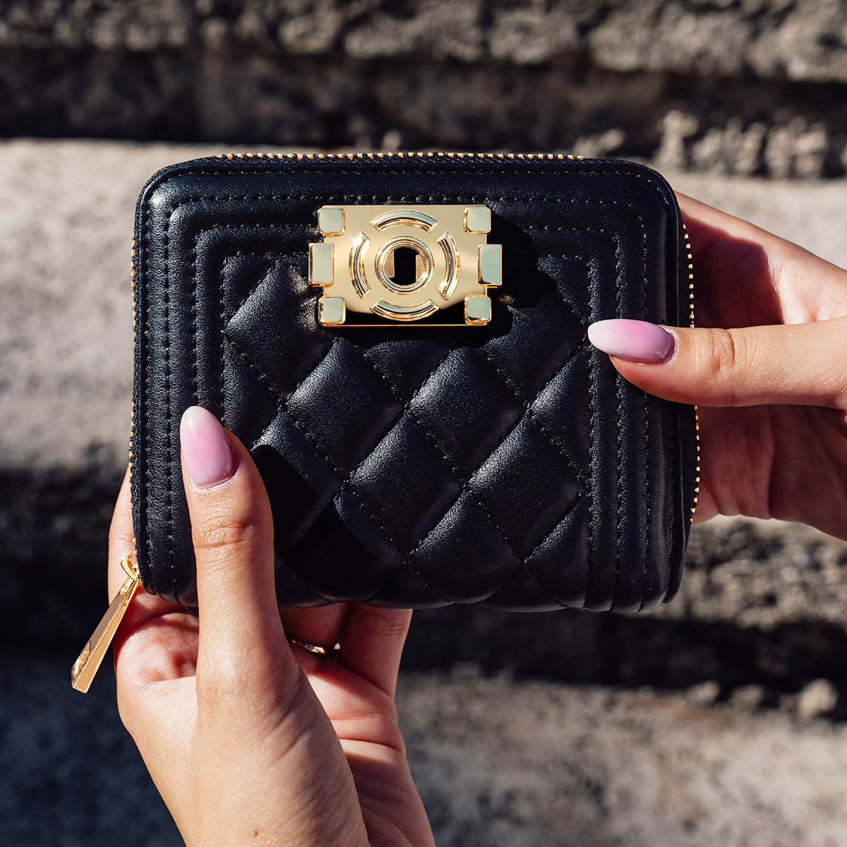 MONTAIGNE - Wallet - Card Holder - BLACK