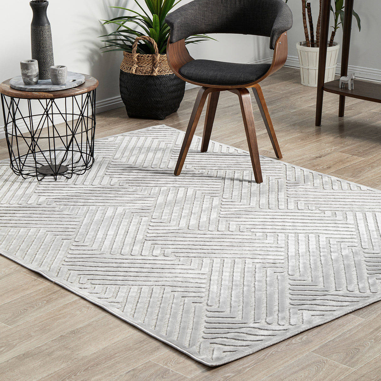 York Cindy Silver Rug