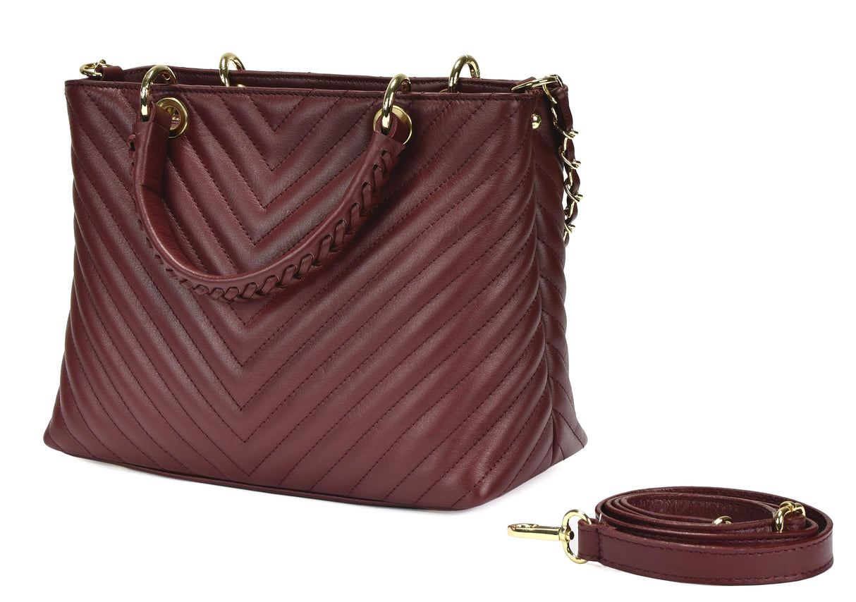 Bosccolo Tote In Burgundy