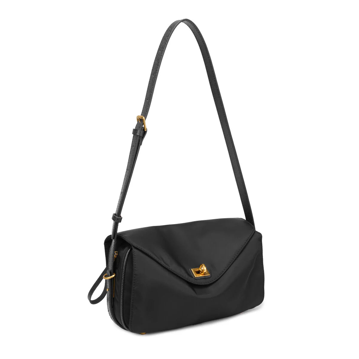 BAMEI Water-Resistant Ballistic Nylon Crossbody Bag - Black