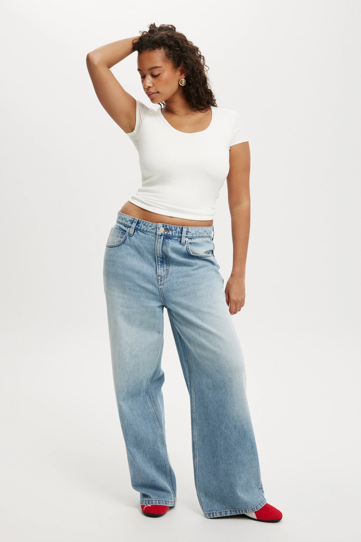 Cotton On Women's Sunday Scoop Short Sleeve - Vintage White