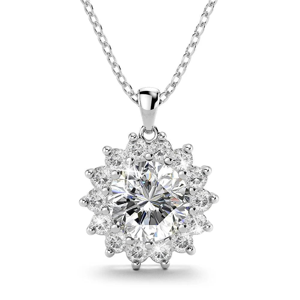 Maria Bloom Necklace Set Clear