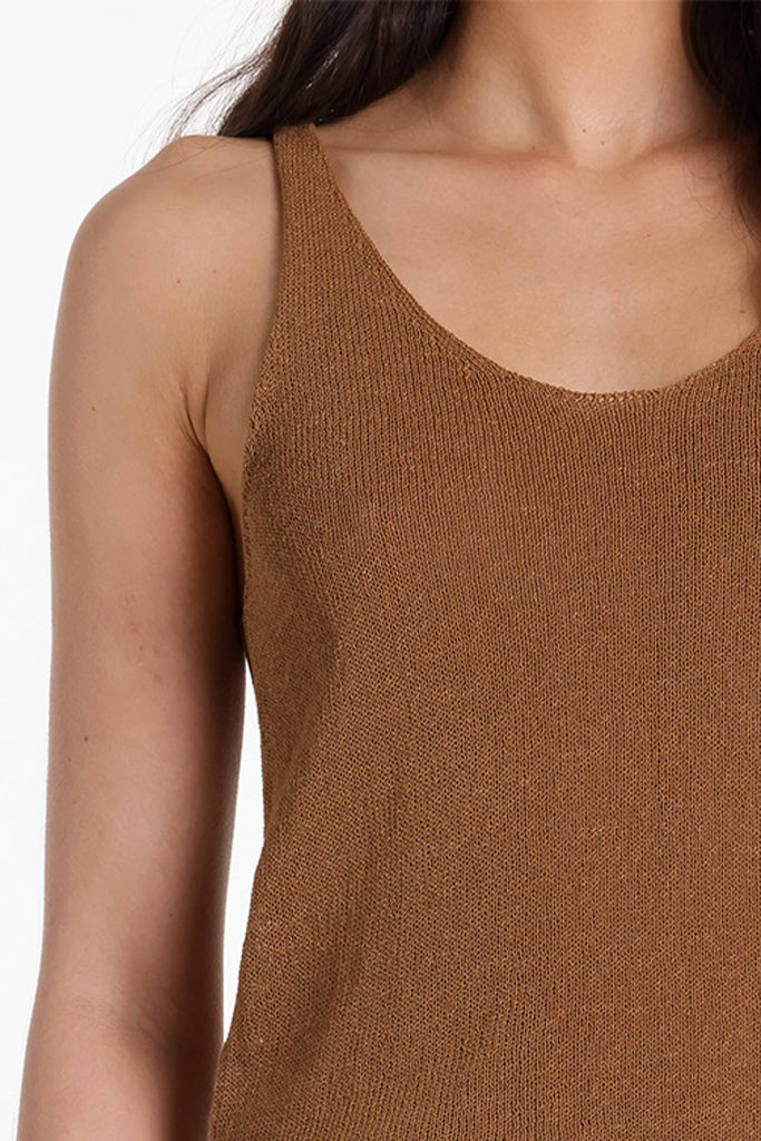 Lost In Lunar Women's Raya Knit Top - Toffee