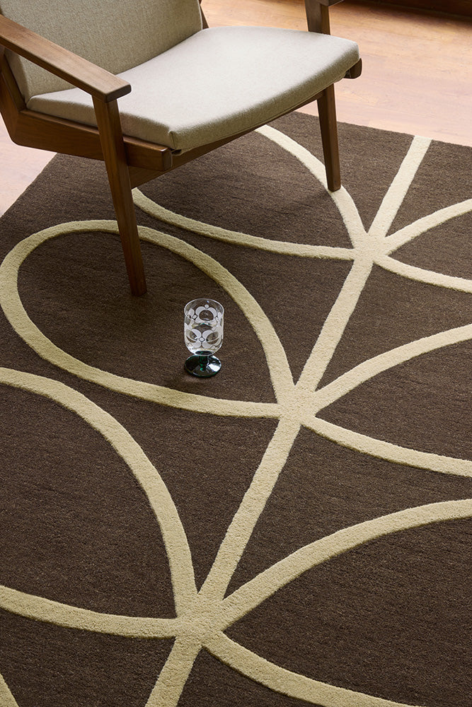 Orla Kiely Giant Linear Stem Walnut 059401 Rug