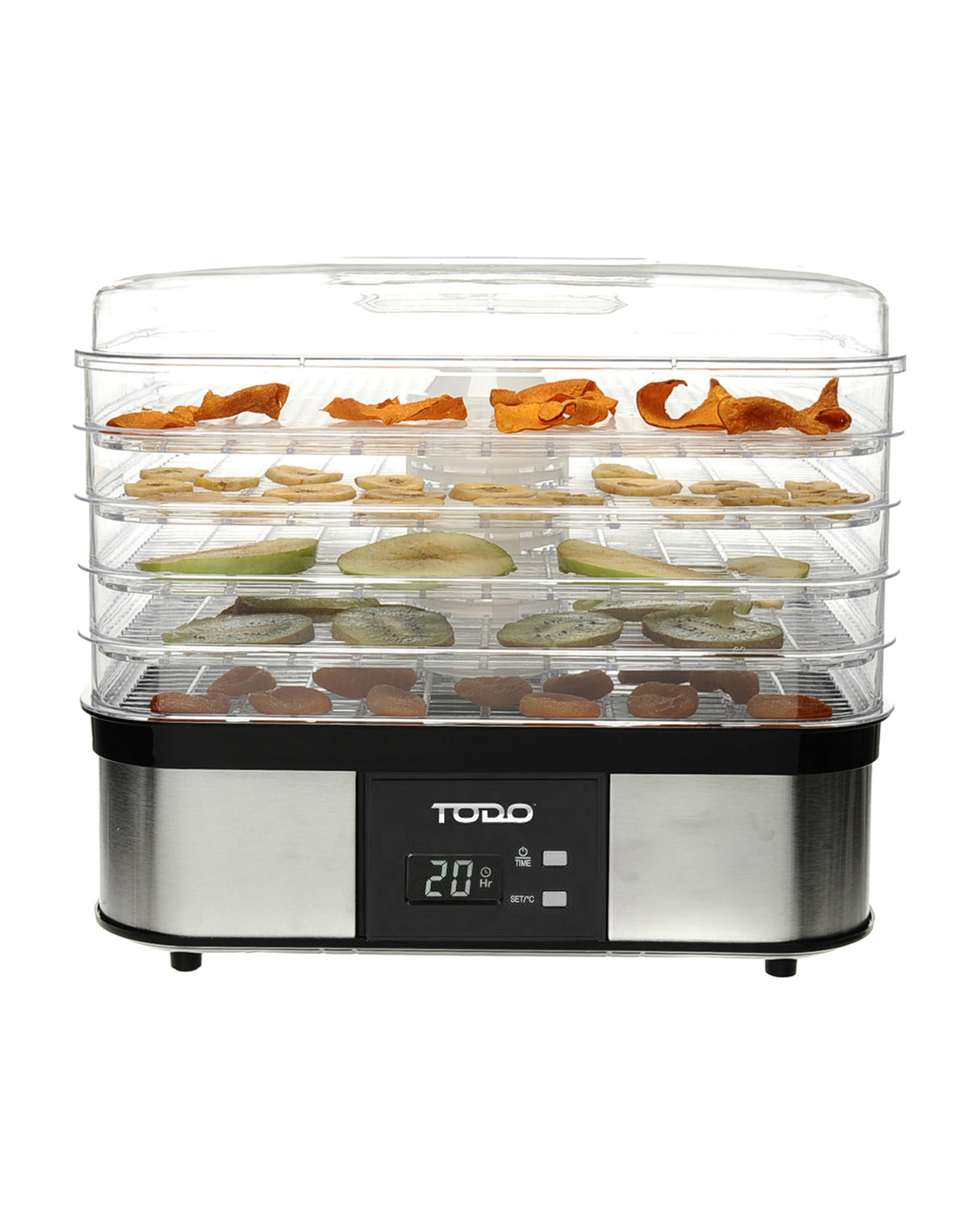 TODO 250W Stainless Steel Food Dehydrator Preserve Yogurt Fruit Dryer Jerky Maker