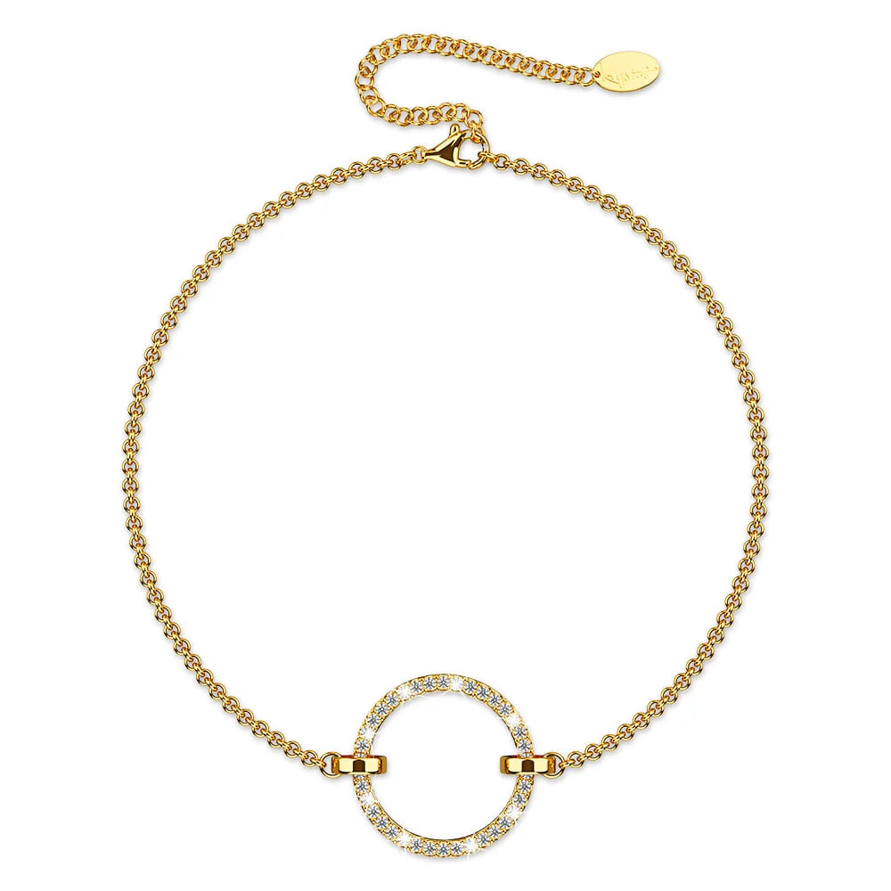 Boxed Orbit of Radiance Earrings & Beauty Bracelet Set with SWAROVSKI® Crystal in Gold