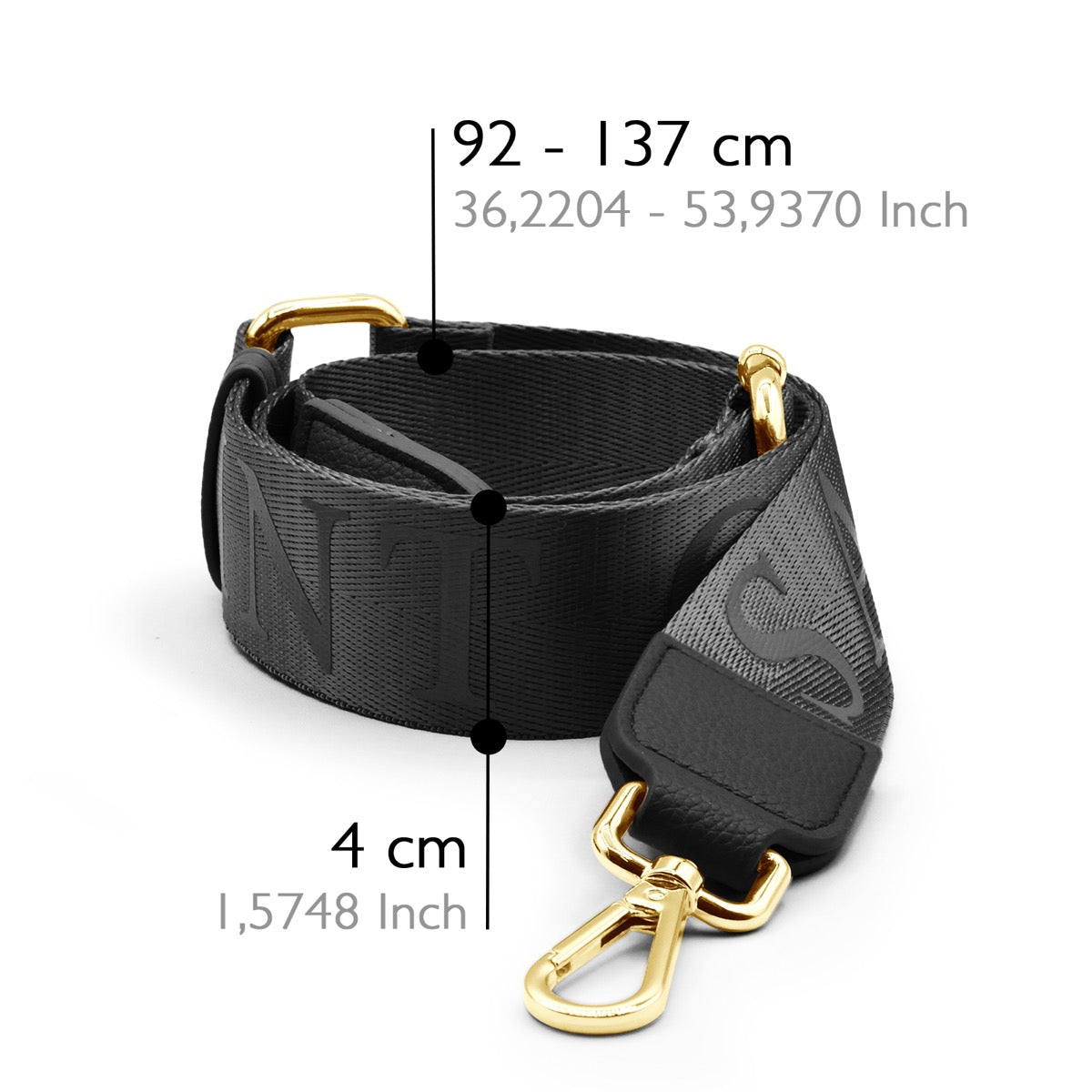 ADJUSTABLE NYLON STRAP BLACK
