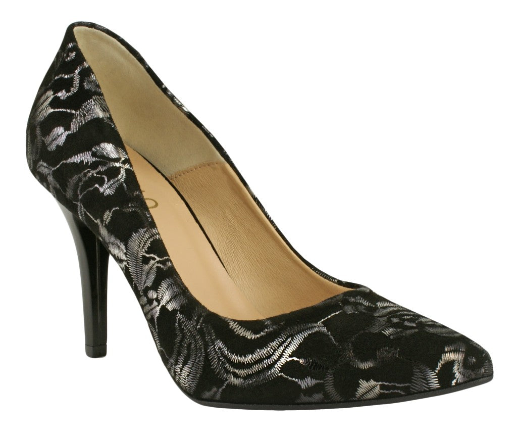 Bosccolo Womens High Heels - Black/Silver