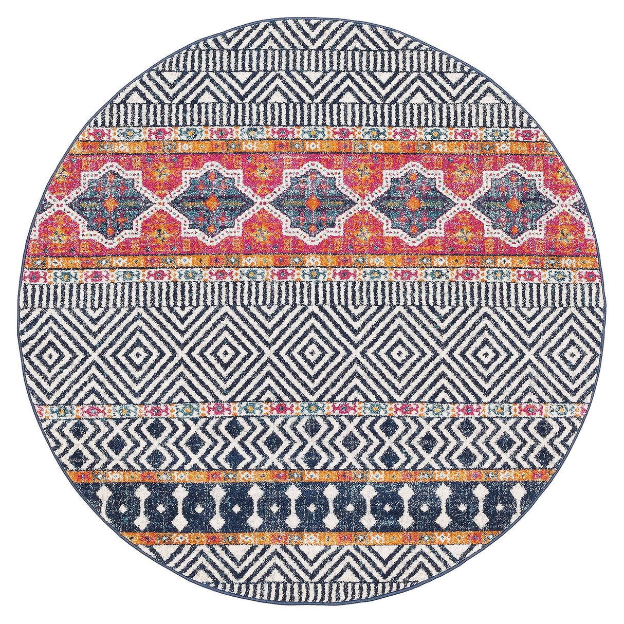 Oasis 455 Multi Round Rug