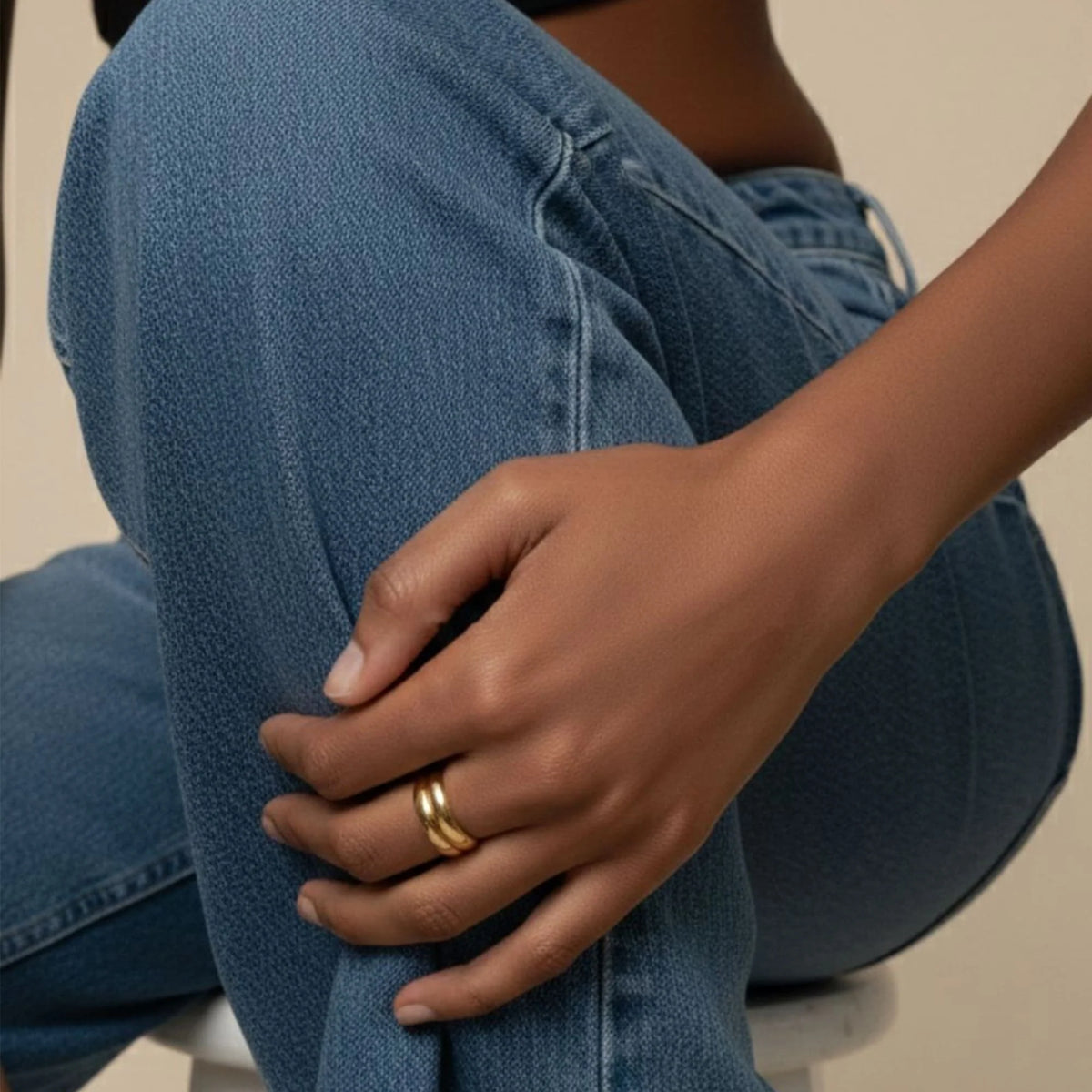 Bullion Gold Twin Gleam Radiant Fusion Gold Layered Ring