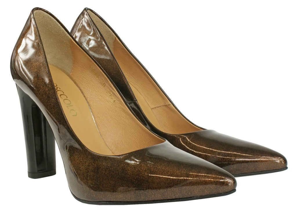 Bosccolo Womens Pumps - Dark Gold