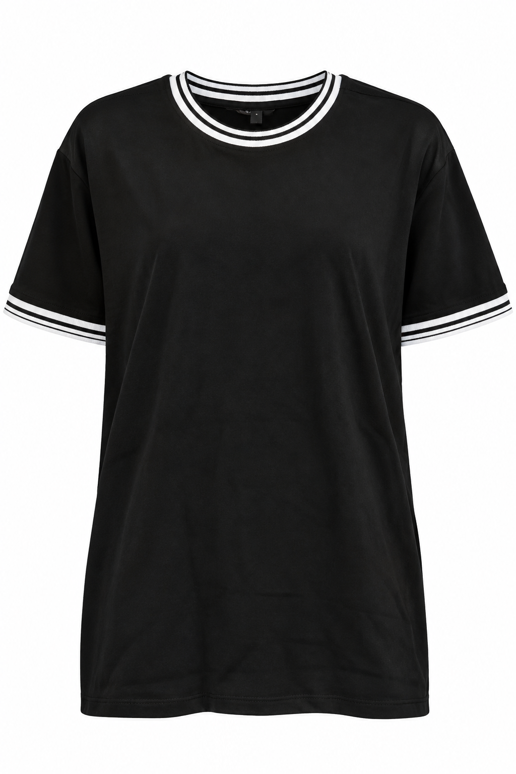 Asos Design T-Shirt With Tipping In Black