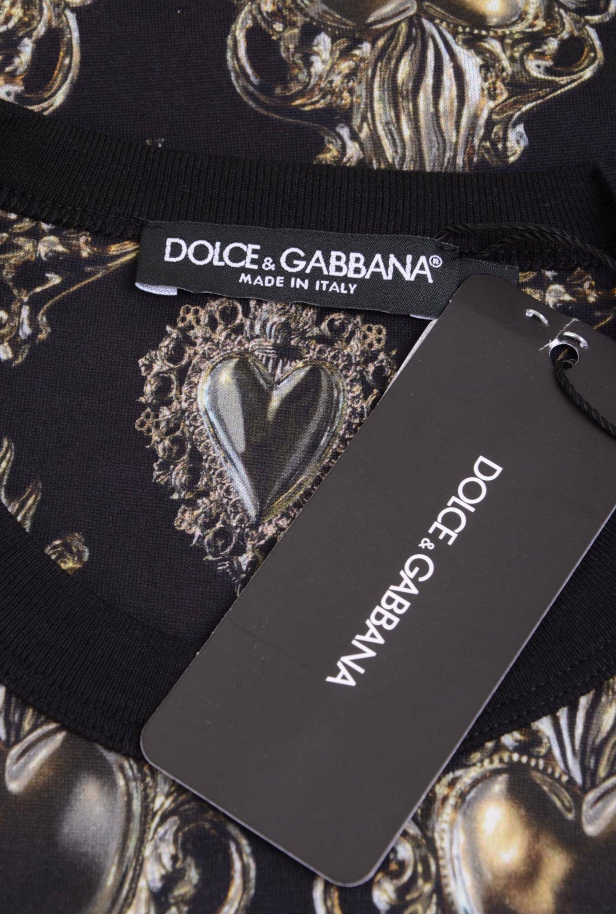 Dolce & Gabbana Men Hearts Short Sleeve T-shirt