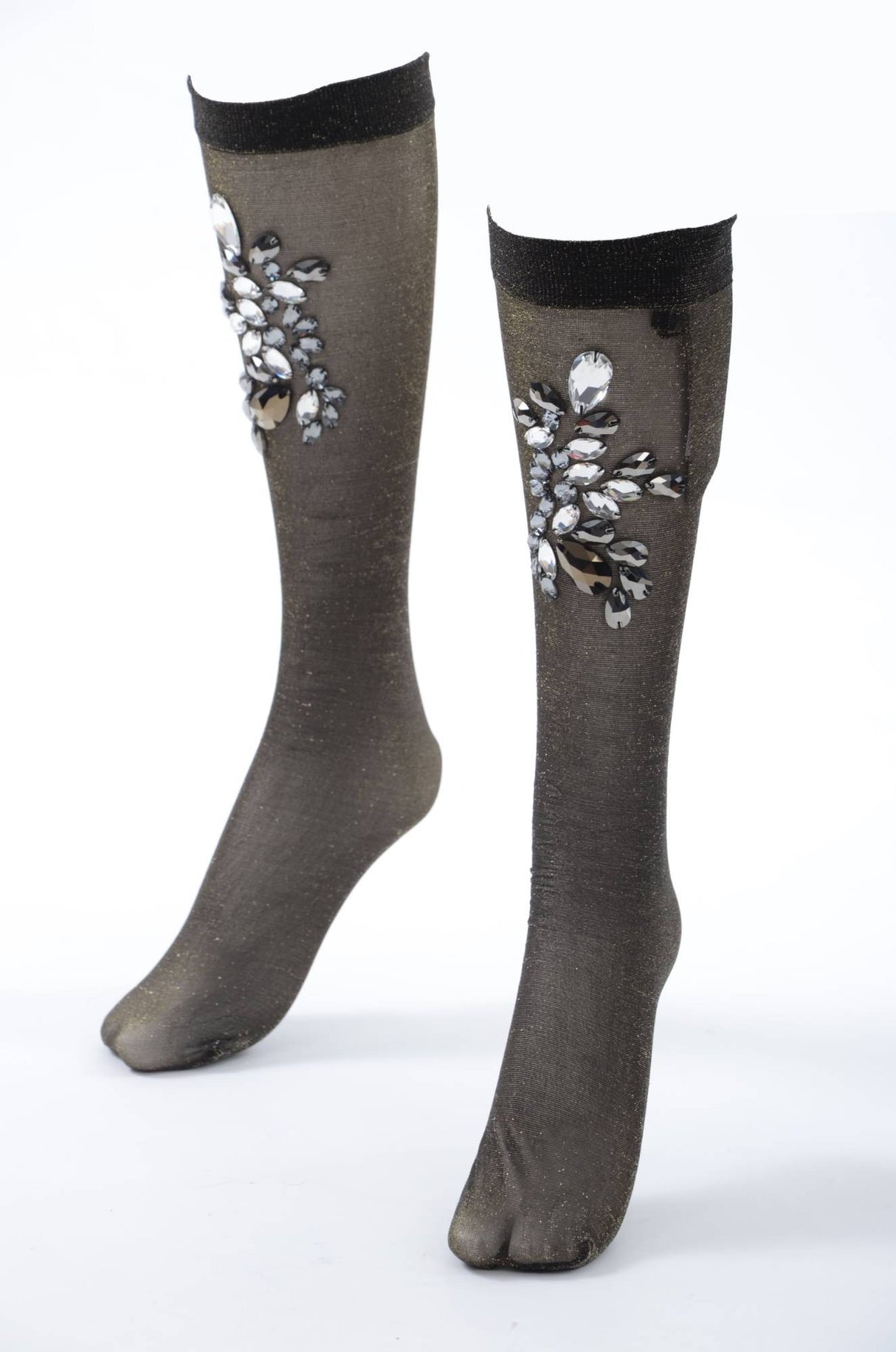 Dolce & Gabbana Women Cut Rhinestones Tights