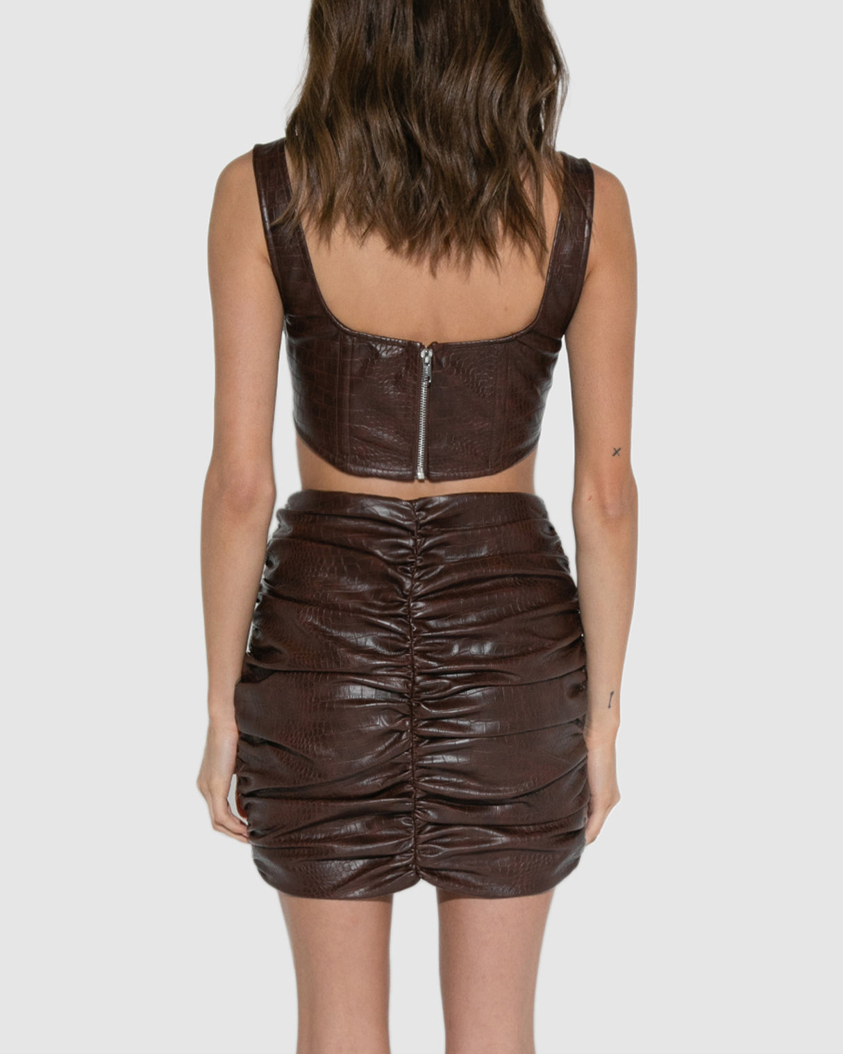 BY.DYLN Addy Skirt - Choc