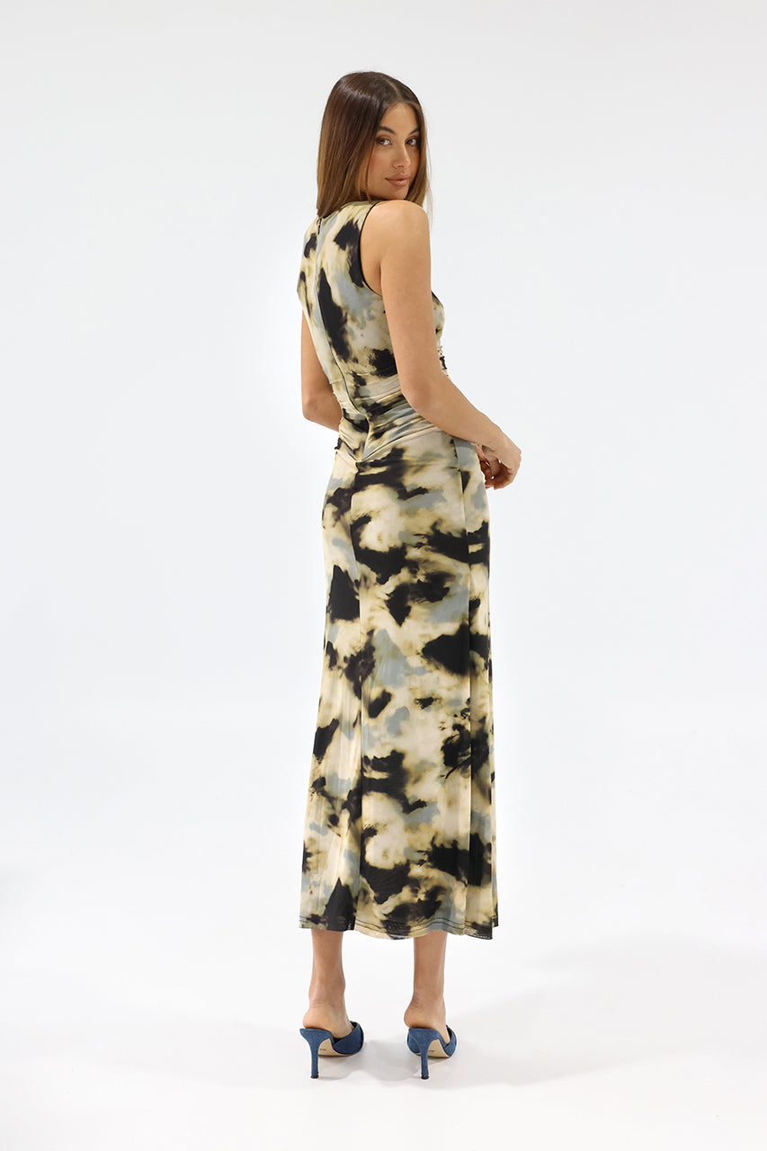 Madison The Label Rossi Maxi Dress - Eclipse Print