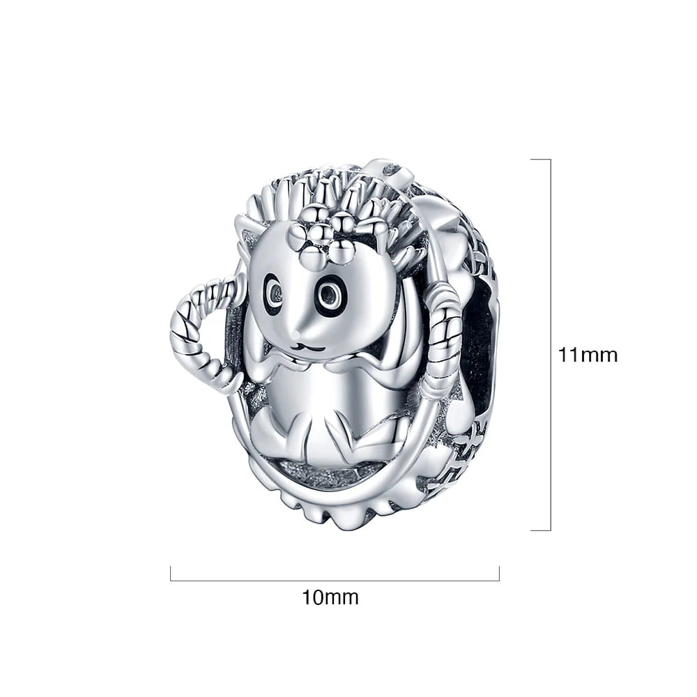 Solid 925 Sterling Silver Lady Flora Pandora Inspired Bead Charm