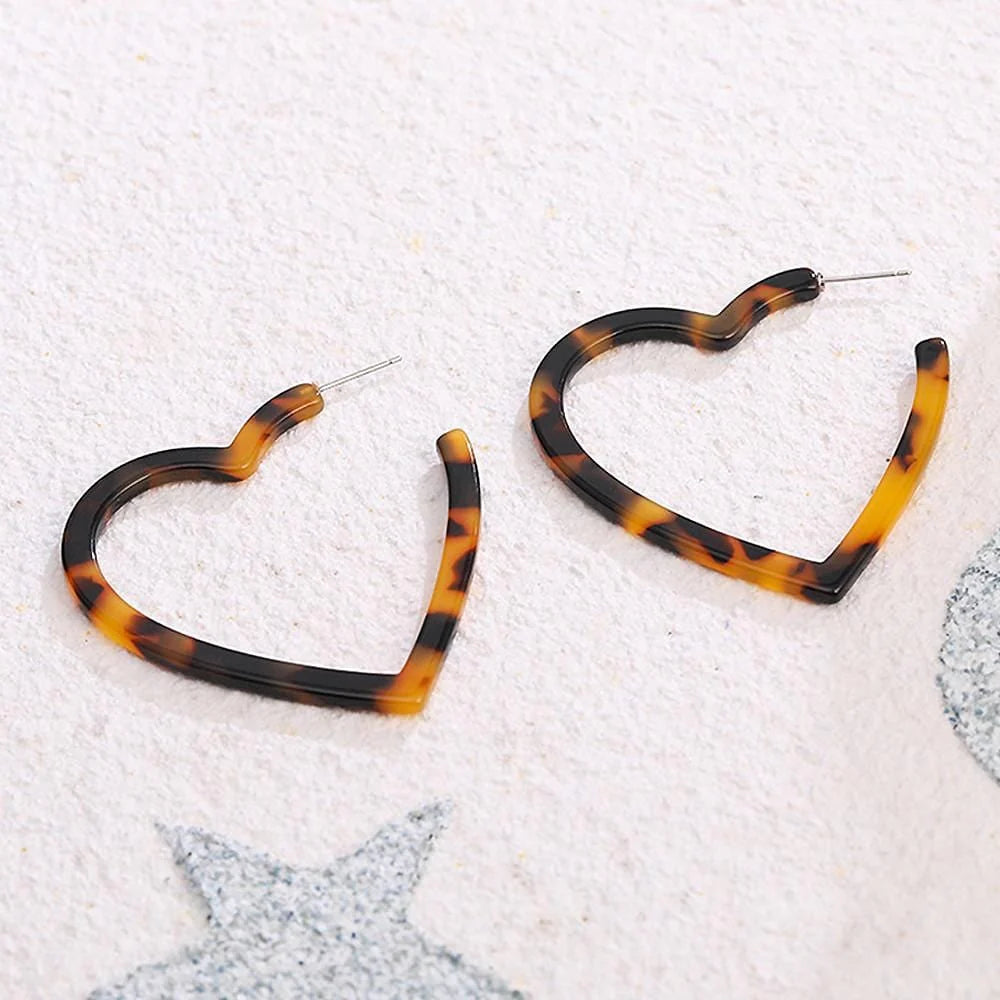Obsession Classic Leopard Print Statement Earrings