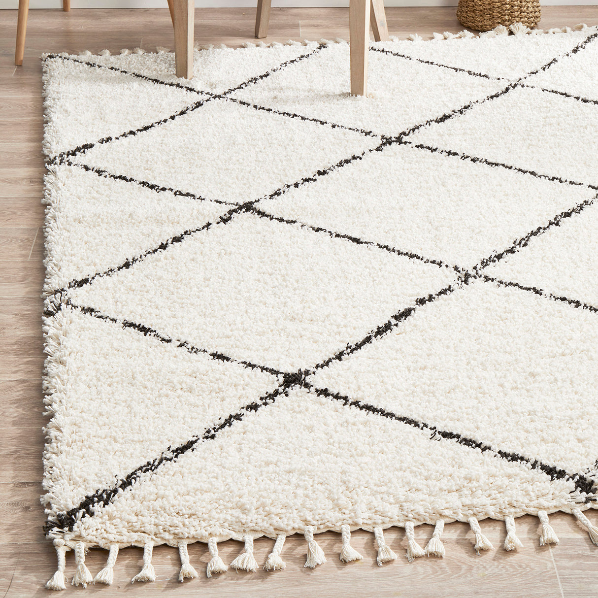 Saffron 22 White Rug