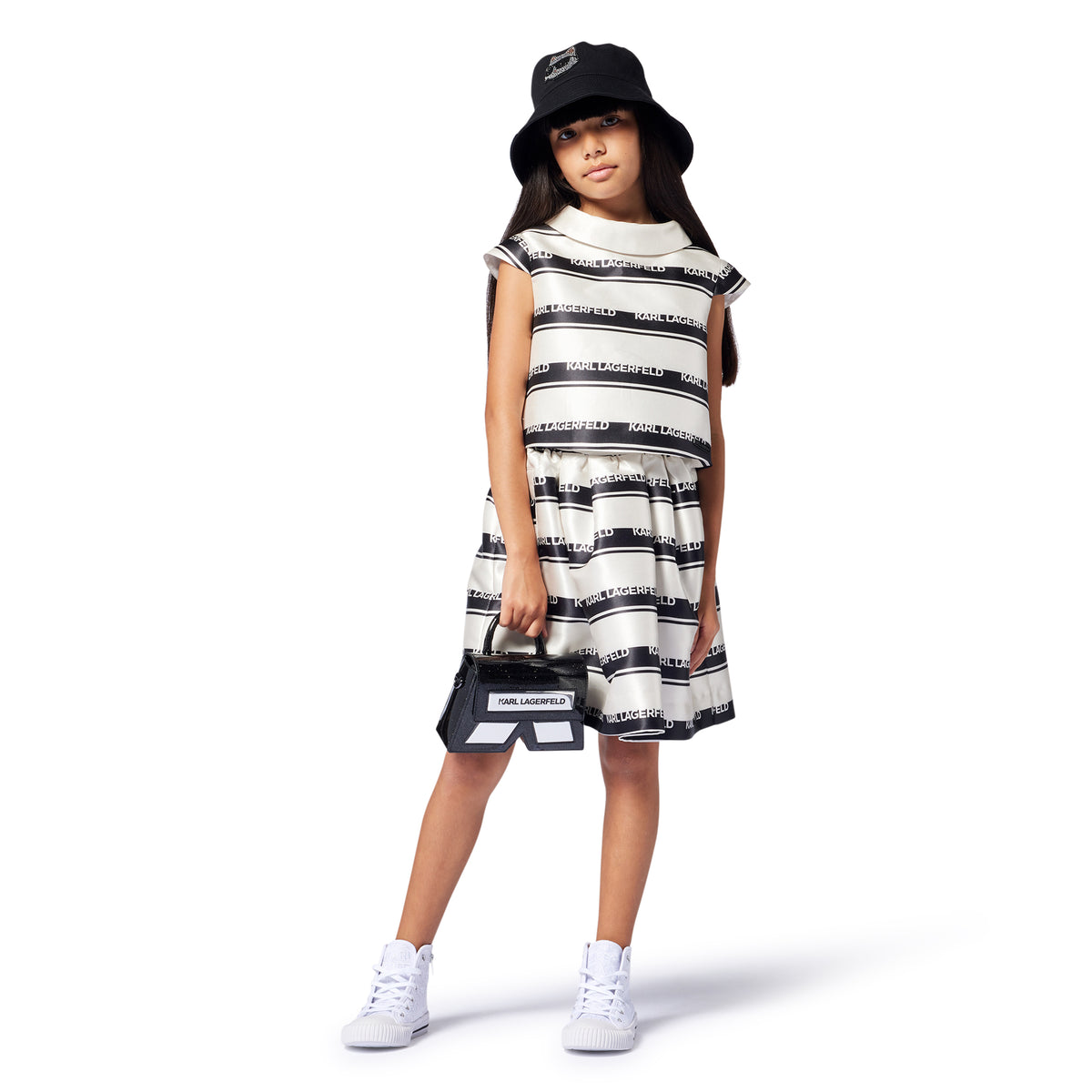 Karl Lagerfeld Girls Cafe Terrase D3 Ceremonie Skirt - Black