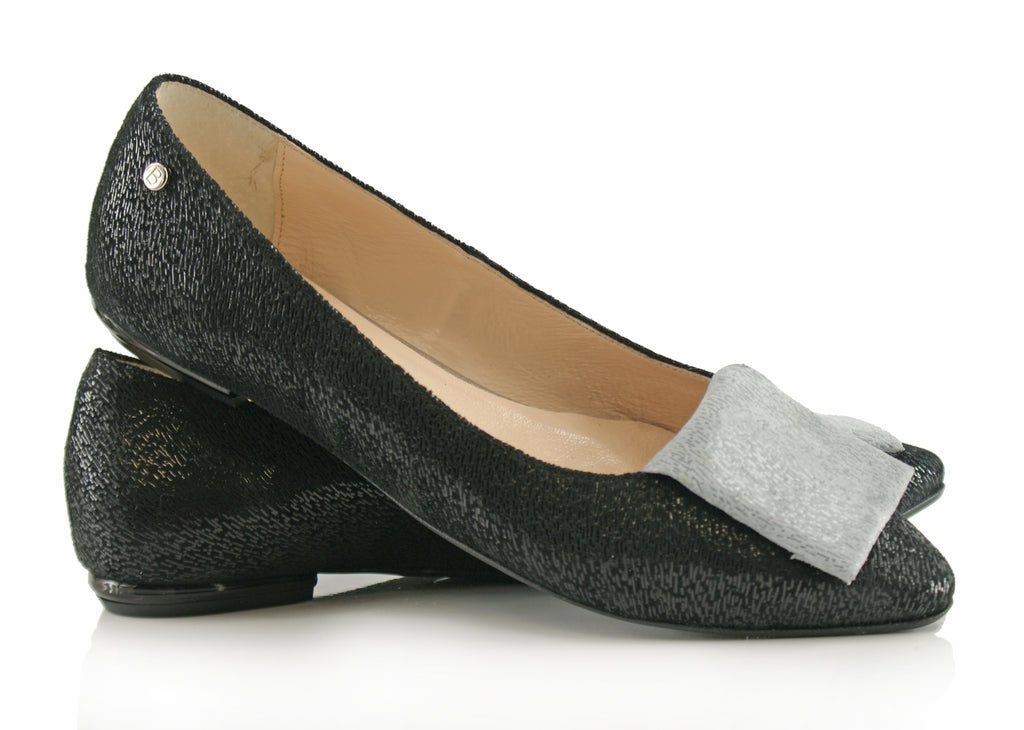 Bosccolo Womens Ballerina Pillow Elite - Black/Gray