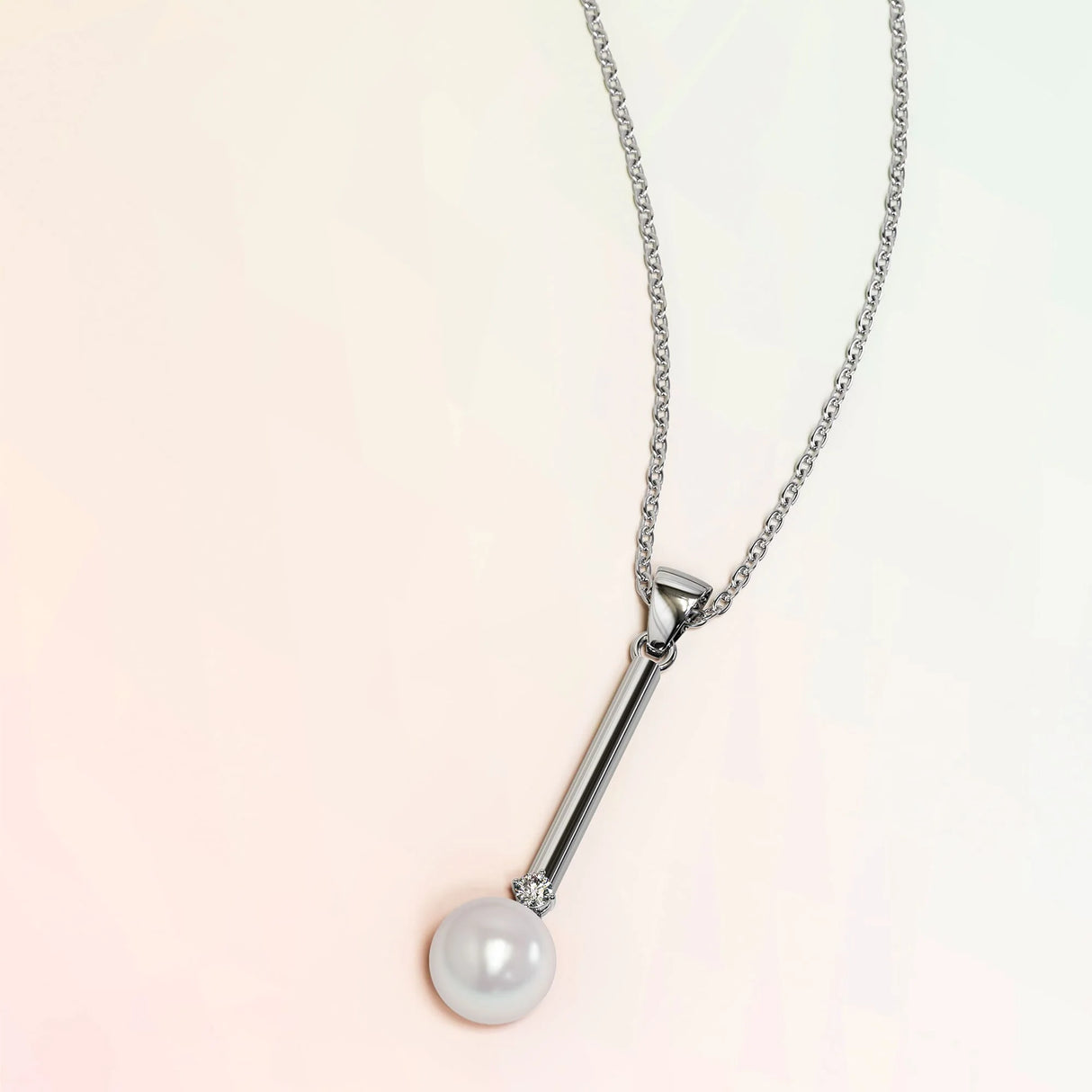 Krystal Couture Magnificent Pearl Drop Necklace Embellished with Swarovski Crystals