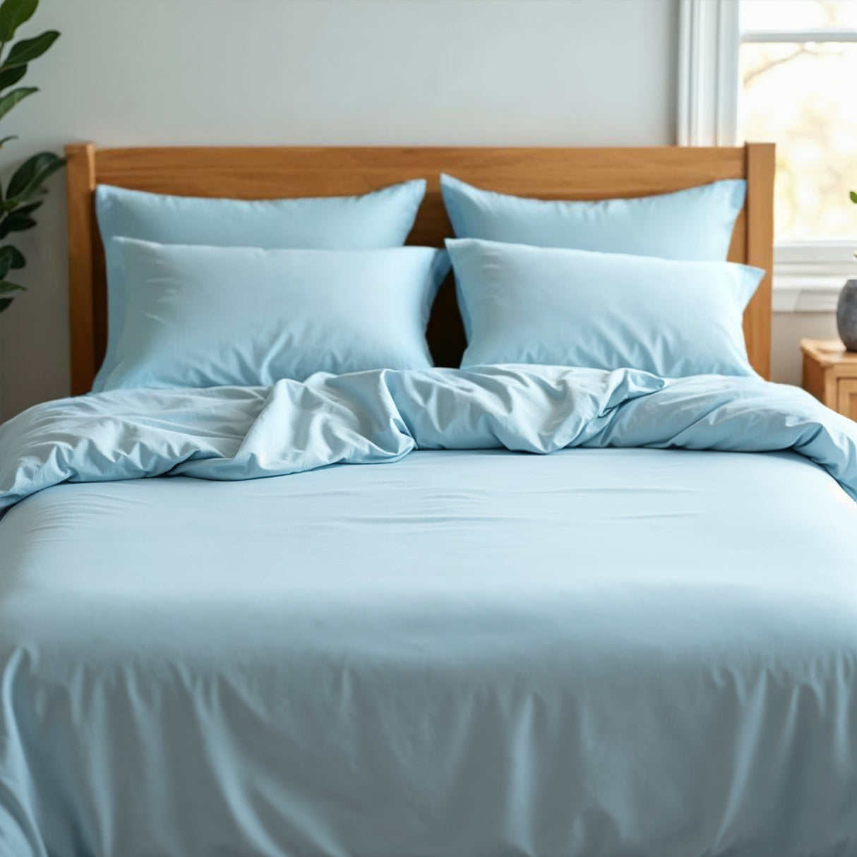 Royal Comfort 1200TC Ultrasoft 4 Pc Sheet Set Sky Blue