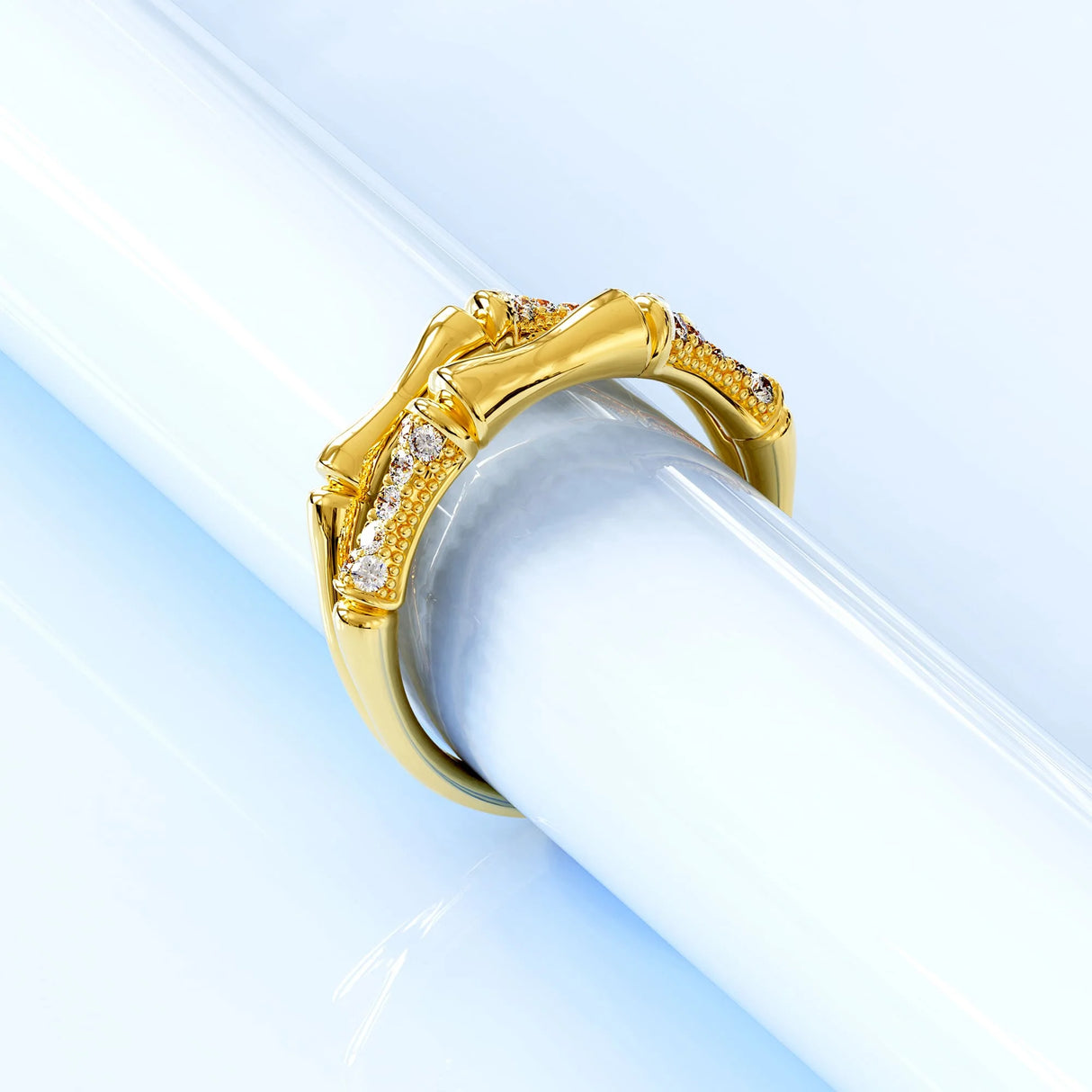 Adjustable Chunky Gold Raptor Joint Ring