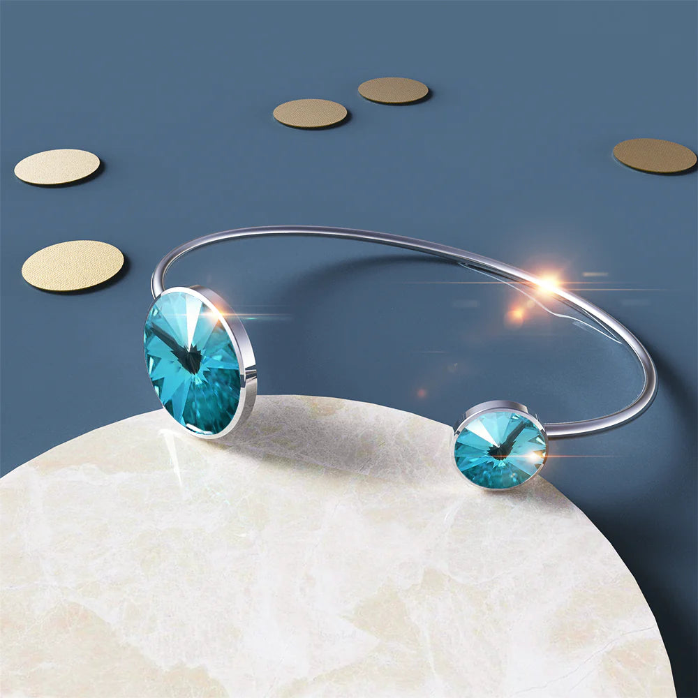 Krystal Couture Serene Bangle Embellished with SWAROVSKI Crystals
