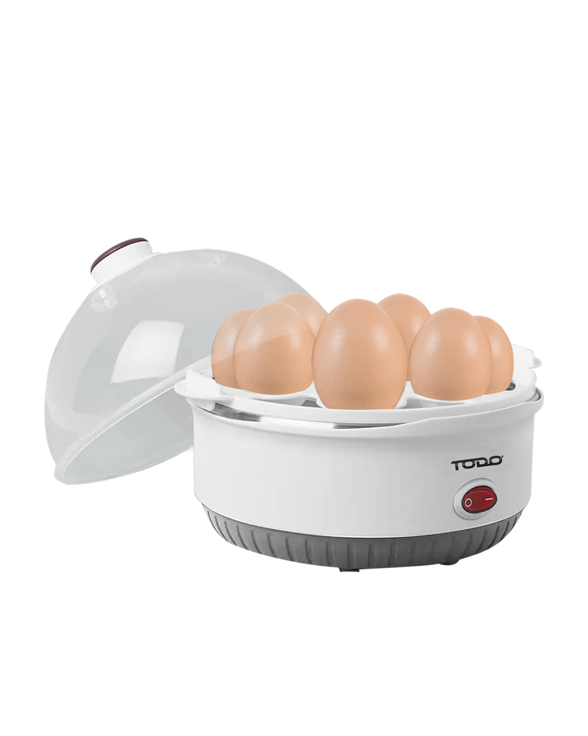 TODO 350W Egg Cooker Omelet Omelette 7 Cell Tray Electric Egg Maker - White