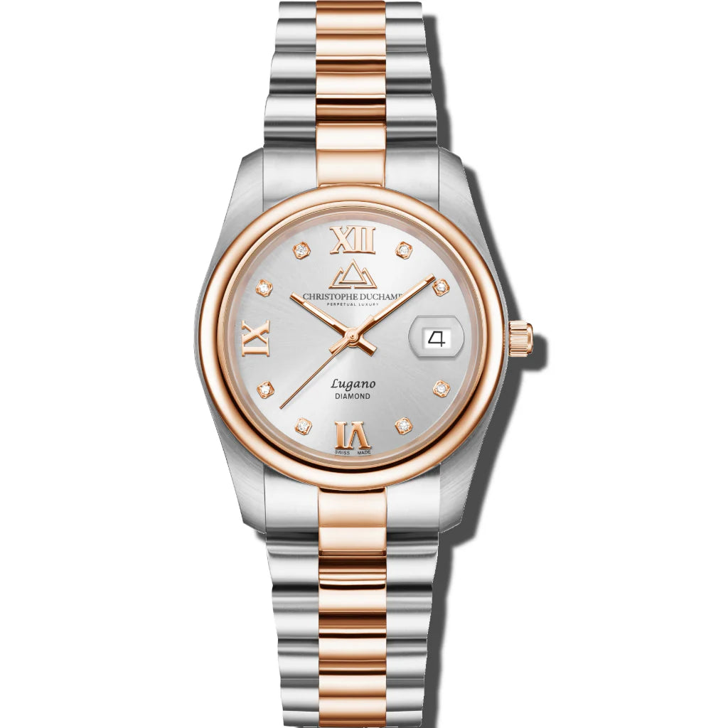 Christophe Duchamp Lugano - Silver Dial & 316L Stainless Steel Strap