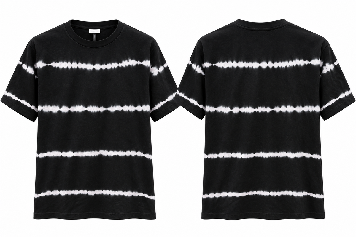 Asos Design Oversized T-Shirt In Tie Dye Stripe