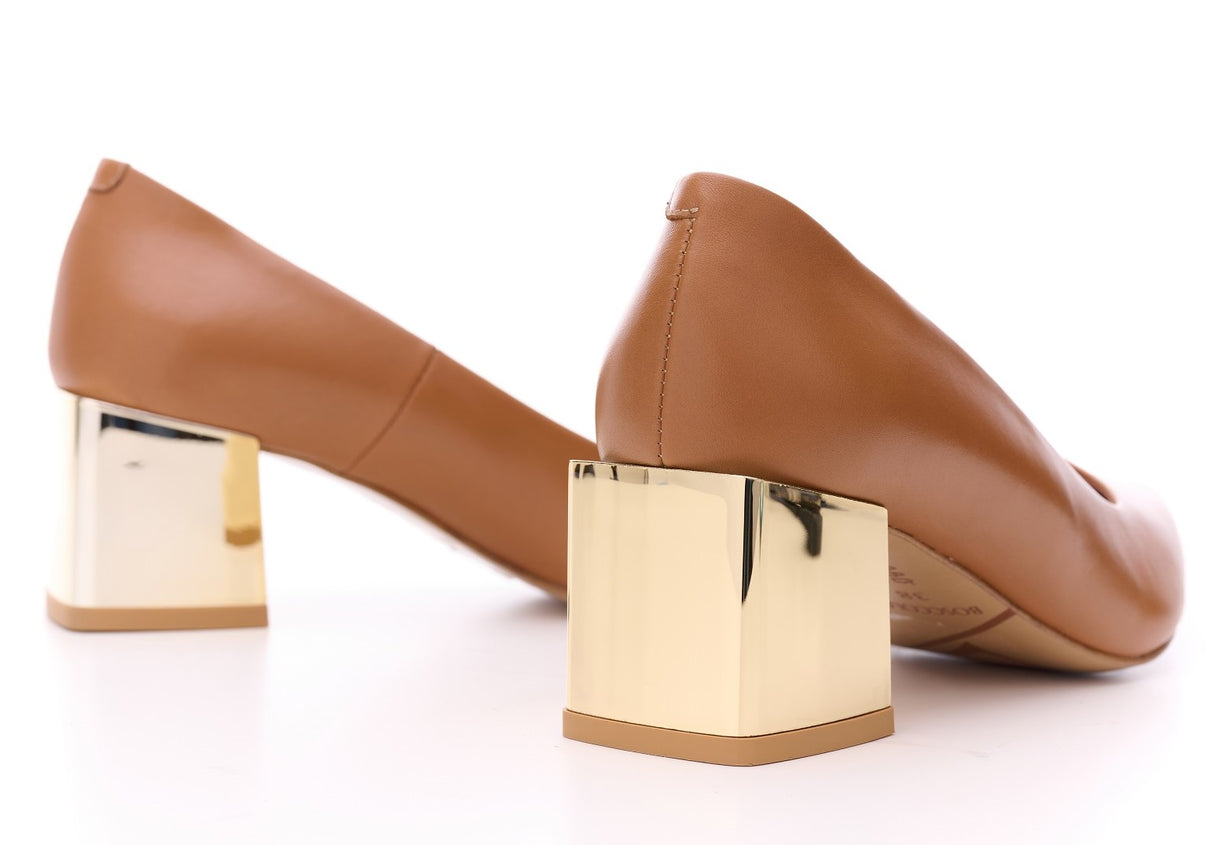 Bosccolo Womens Pumps - Beige/Gold