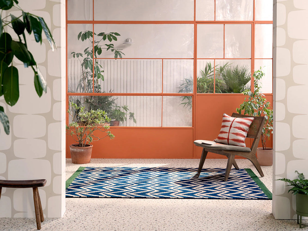 Scion Dhurrie Blue 426318 Outdoor Rug
