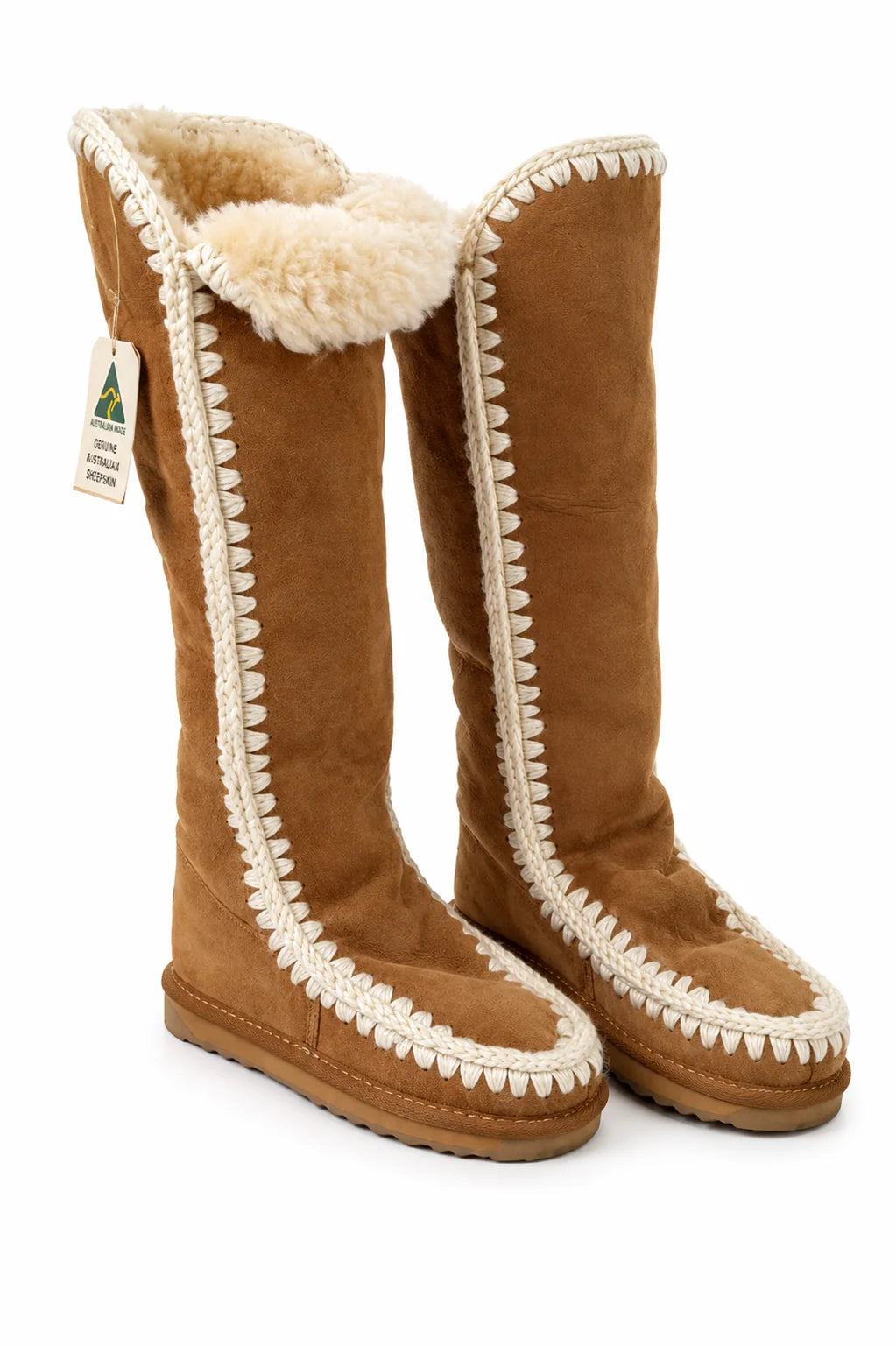 Australian Leather Ugg Roxy Mukluk moccasion Long Uggs - Black - AU4