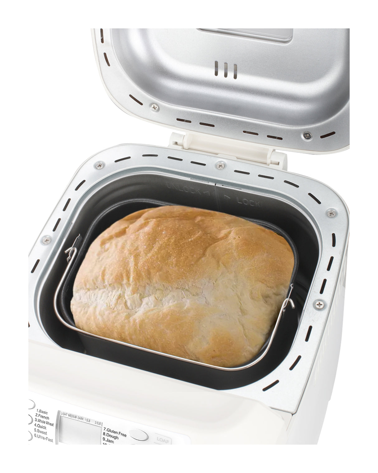 TODO Bread Maker 12 Programs Menu 550W Power Keep Warm Function White