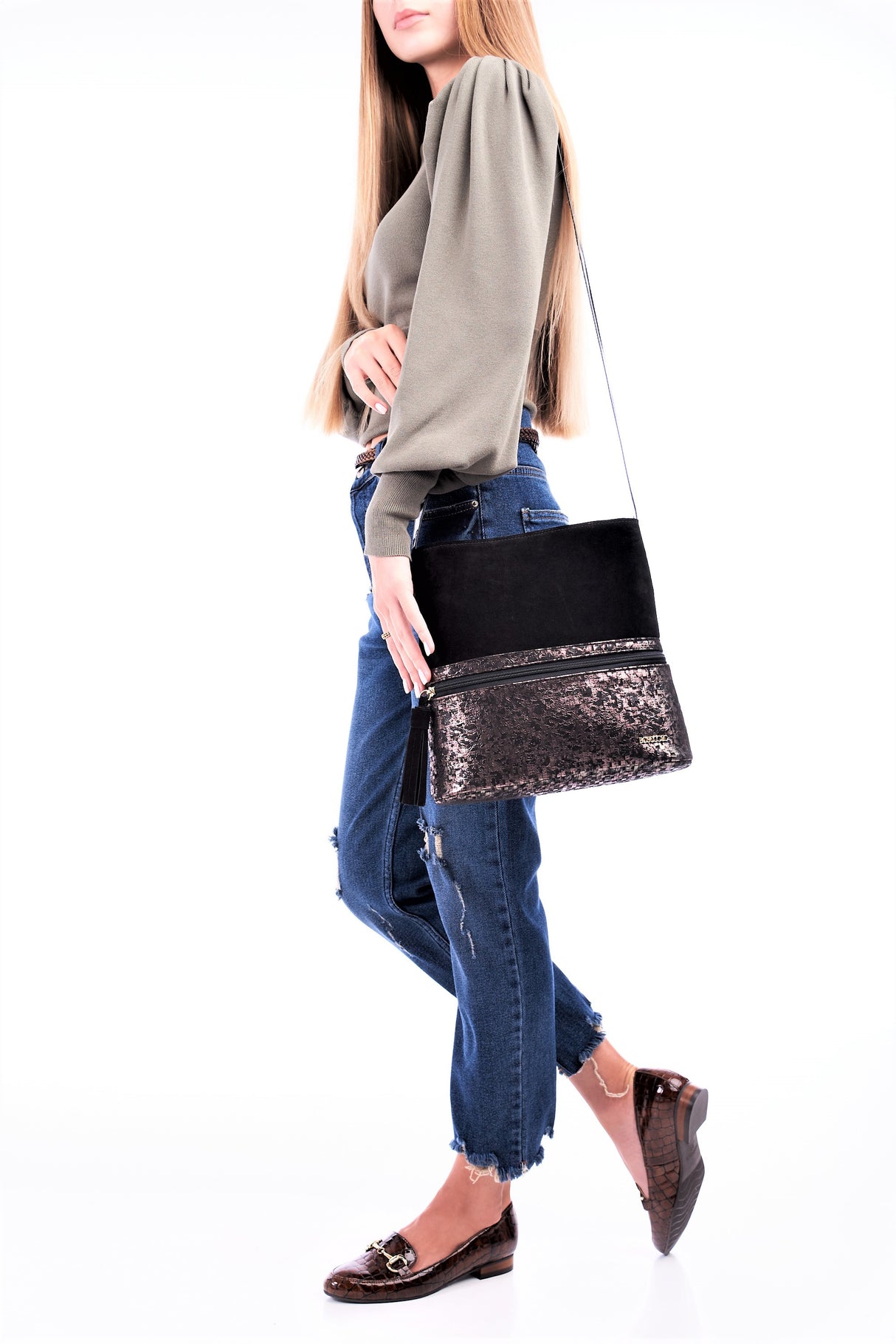 Bosccolo Flat Sack - Black/Gold