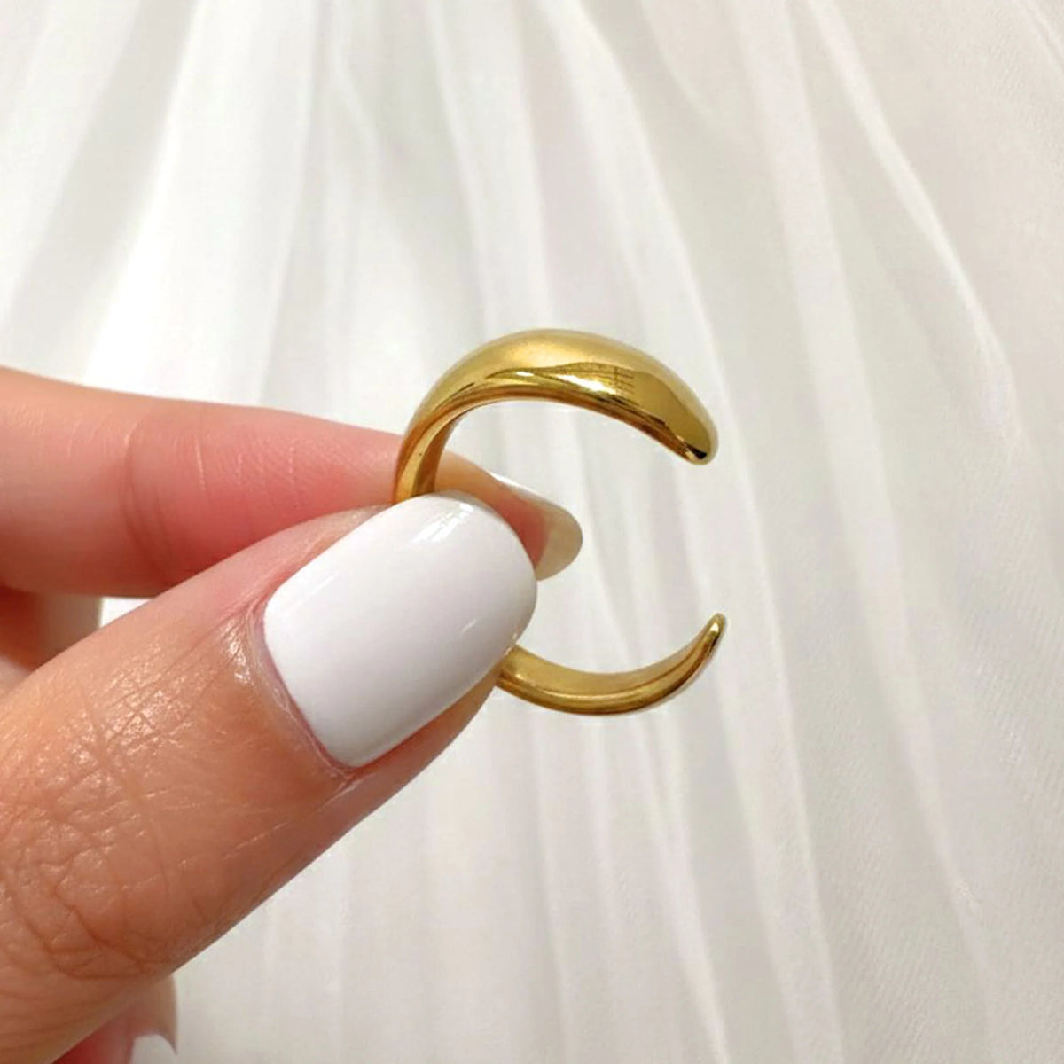 Bullion Gold Elan Irregular Open Claw Gold Ring