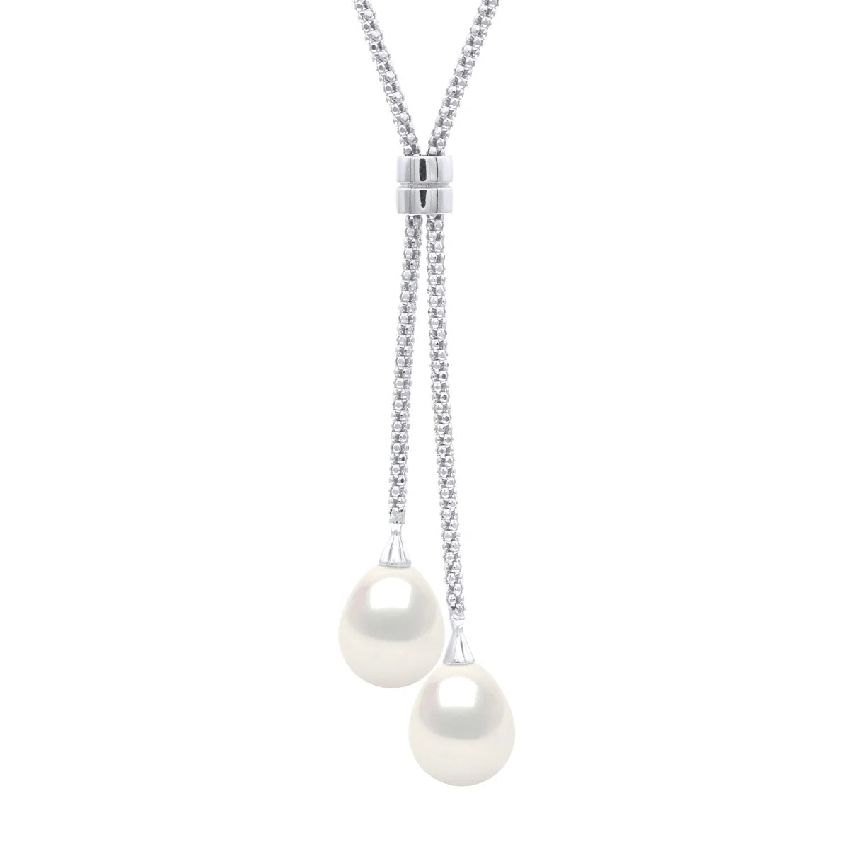 Necklace Freshwater Pearl White Sterling Silver 9mm