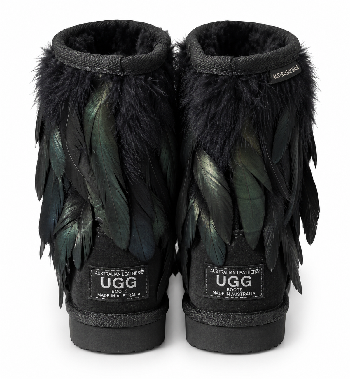 Australian Leather Ugg Classic Feather - Black - AU6