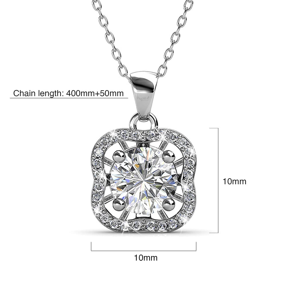 Krystal Couture Artic Floria Necklace Embellished with SWAROVSKI Crystals